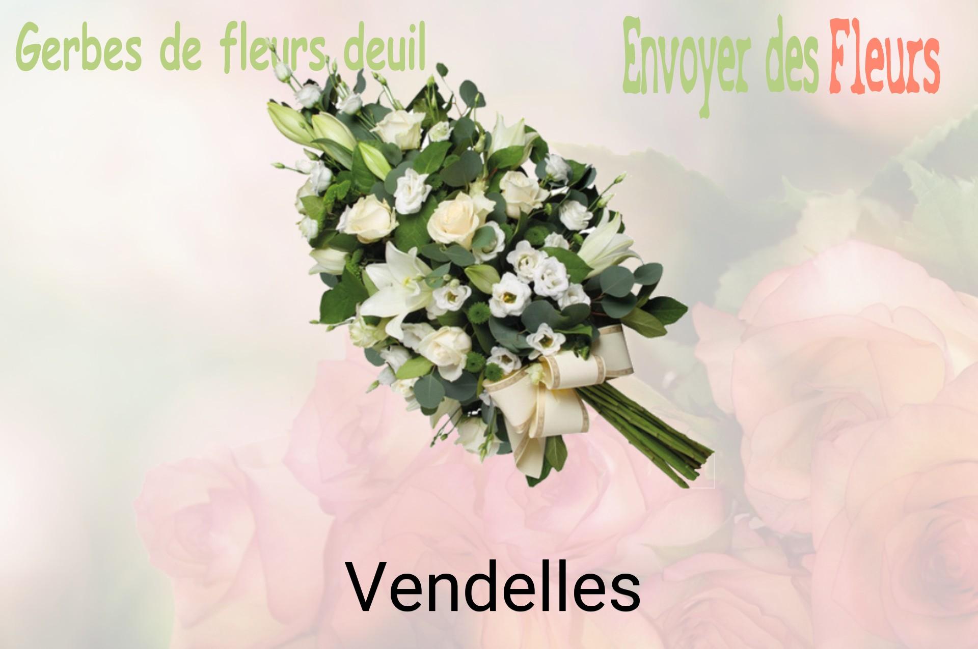 Gerbe de fleurs de deuil livrée à Vendelles